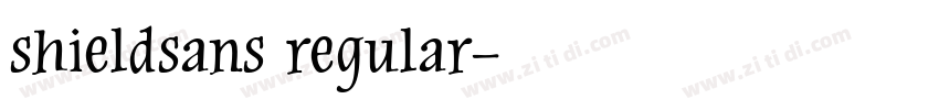 shieldsans regular字体转换